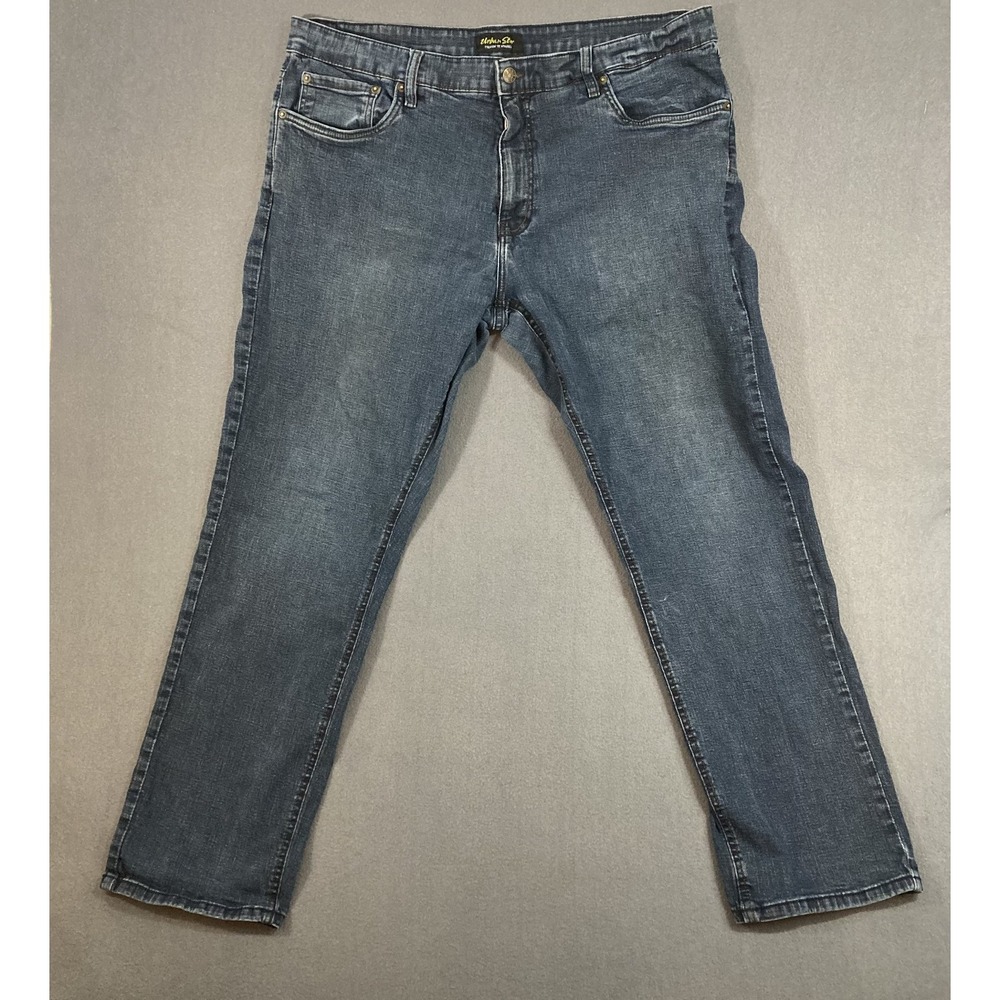 Urban Star Premium Apparel Jeans Mens 40x30 Blue Cotton Stretch Straight Leg